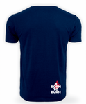 Rückseite Flames Edition 1 T-Shirt Navy